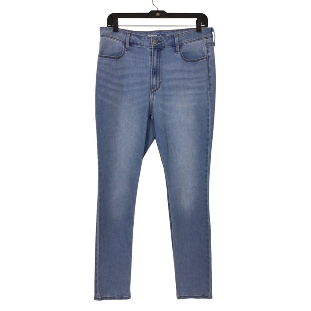 Old Navy Jeans Women’s 12 Blue High Rise Wow Super Skinny Light Wash Denim